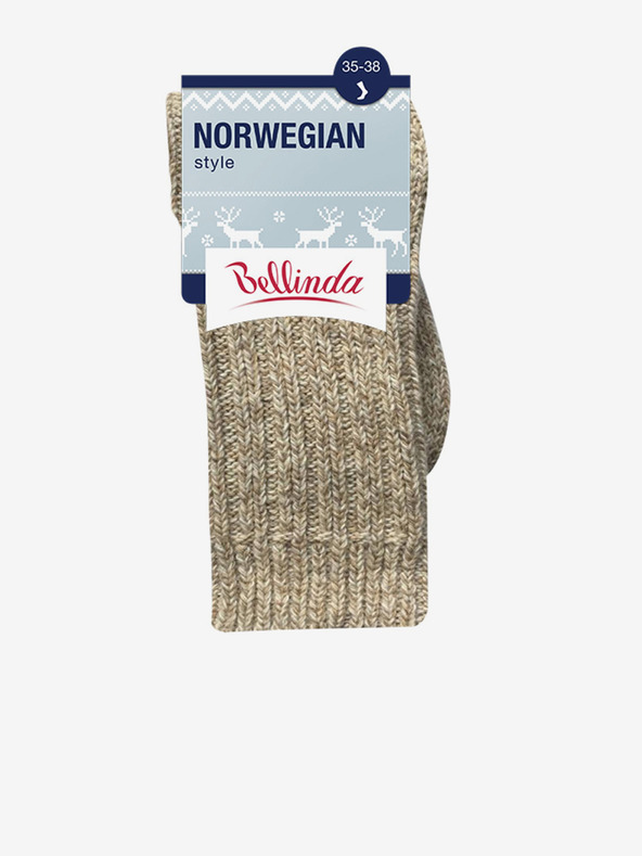 Bellinda Calze invernali unisex beige Bellinda NORWEGIAN STYLE SOCKS