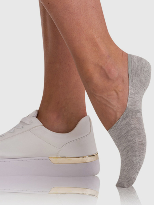 Bellinda Grigio Donna Bamboo Very Low Socks BELLINDA Bamboo Footie
