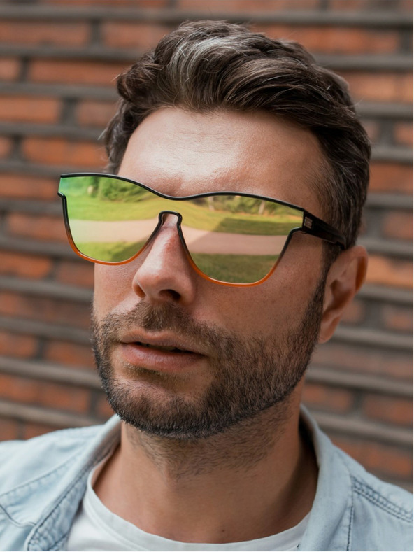 VEYREY VeyRey Occhiali da sole Orin Polarized Lenti arancioni semi-incorniciate Universale