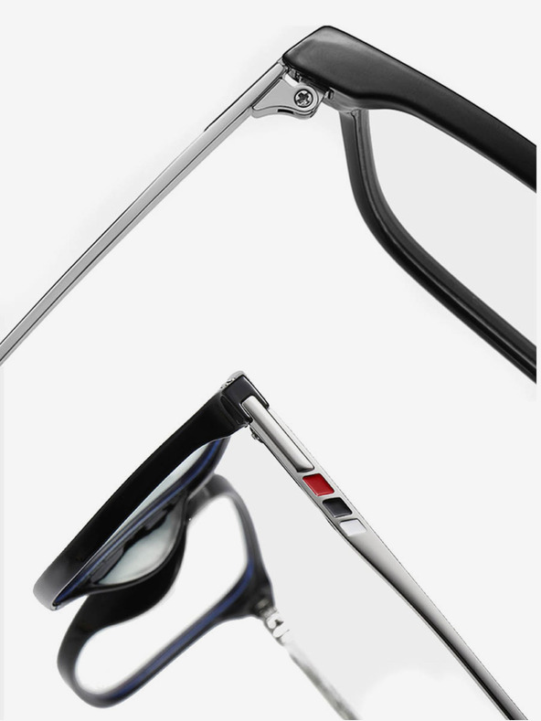 VEYREY VeyRey Occhiali da sole da uomo che bloccano la luce blu Candlebees Oval Nero Universale