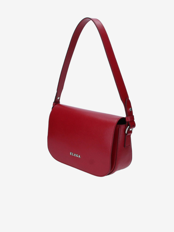 Elega Borsa a tracolla in pelle rossa da donna ELEGA Farfalle