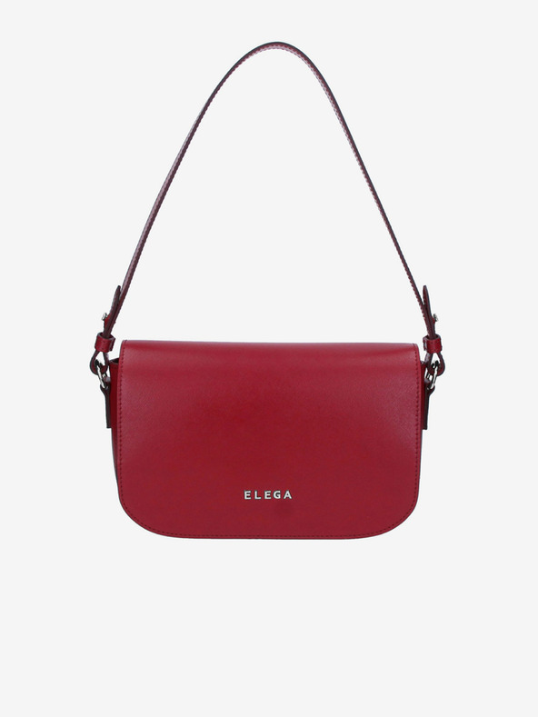 Elega Borsa a tracolla in pelle rossa da donna ELEGA Farfalle