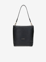 Elega Borsa Elega Fluffy in pelle nera da donna