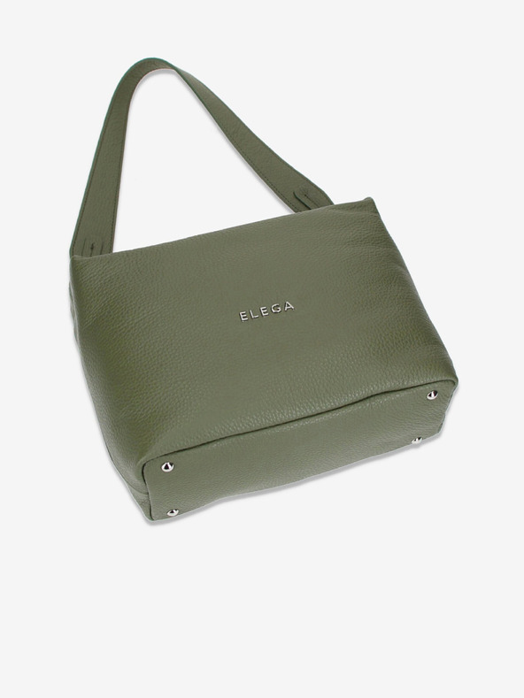 Elega Borsa a tracolla in pelle verde da donna Elega Fluffy