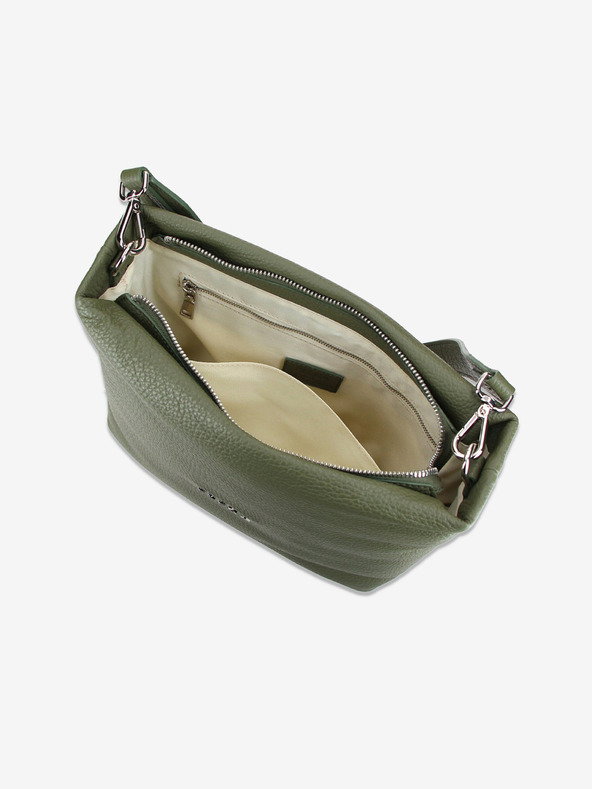 Elega Borsa a tracolla in pelle verde da donna Elega Fluffy