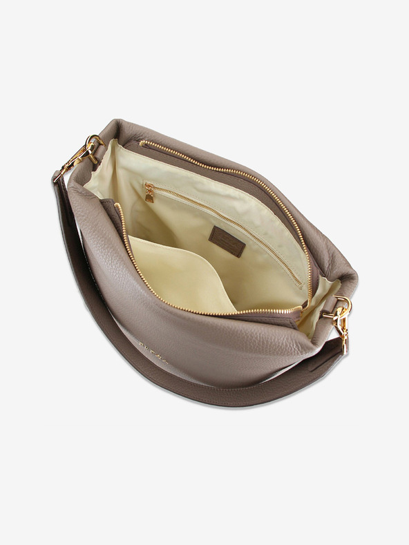 Elega Borsa a tracolla in pelle Elega Fluffy beige da donna