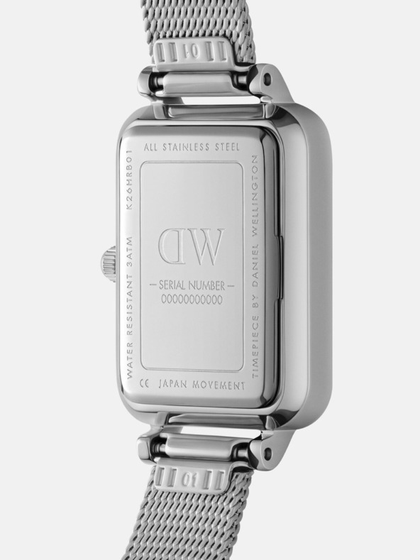 Daniel Wellington Orologio da donna Daniel Wellington Quadro in argento sterling a maglia