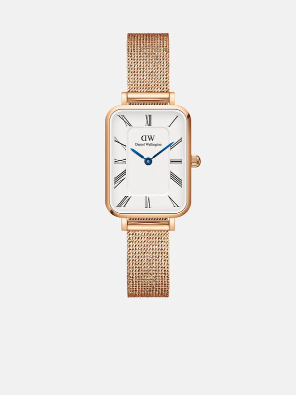 Daniel Wellington Orologio Daniel Wellington mesh Quadro Melrose rosa e oro da donna