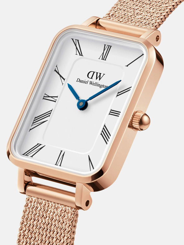 Daniel Wellington Orologio Daniel Wellington mesh Quadro Melrose rosa e oro da donna