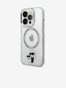 Karl Lagerfeld IML Karl and Choupette NFT MagSafe Back Cover per iPhone 15 Pro Transparent Karl Lagerfeld