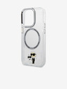 Karl Lagerfeld IML Karl and Choupette NFT MagSafe Back Cover per iPhone 15 Pro Transparent Karl Lagerfeld