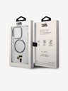 Karl Lagerfeld IML Karl and Choupette NFT MagSafe Back Cover per iPhone 15 Pro Transparent Karl Lagerfeld