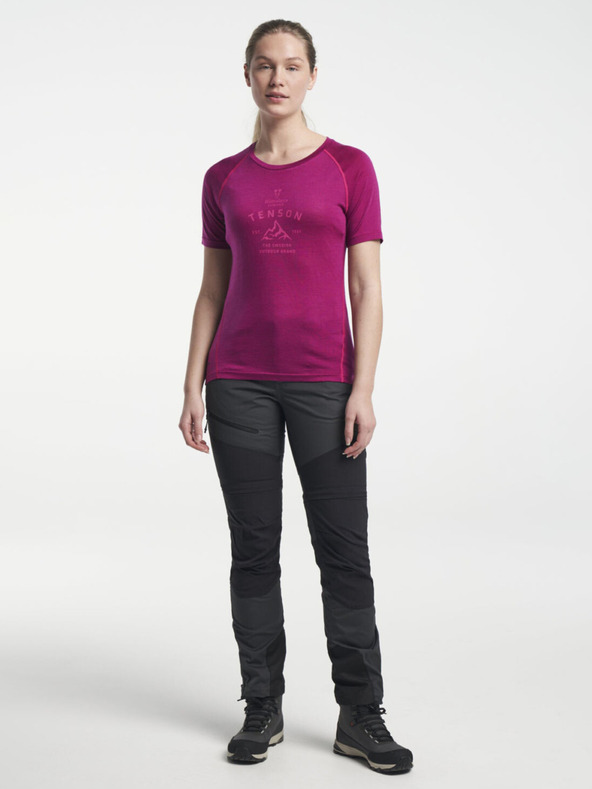 Tenson TENSON Himalaya Wool Tee Donna W viola