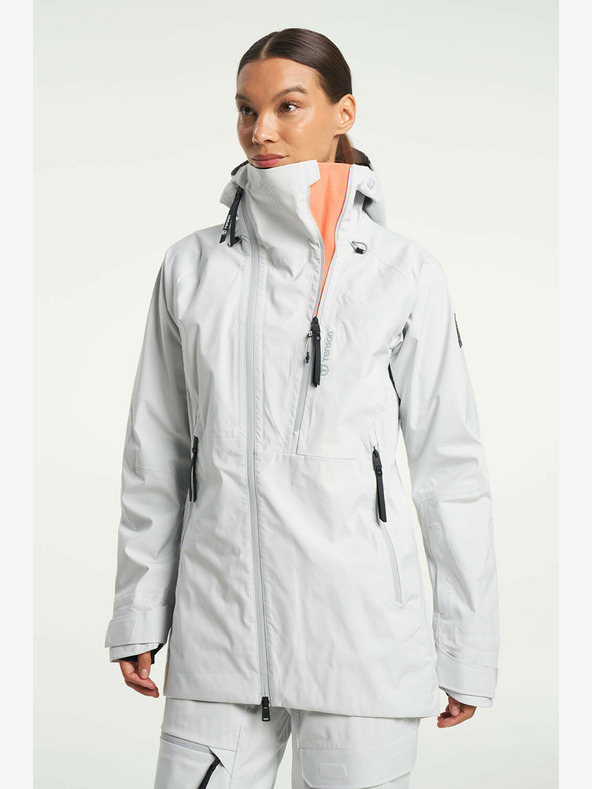 Tenson Giacca a membrana da sci e skialp da donna TENSON Shibui Shell Jacket W grigio chiaro