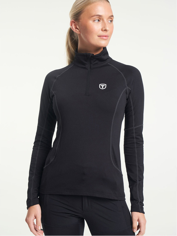 Tenson felpa con cappuccio funzionale da donna TENSON TXlite Halfzip W nero