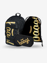 BAAGL  Set scuola nero - zaino, astuccio e borsa Baagl Skate Gold