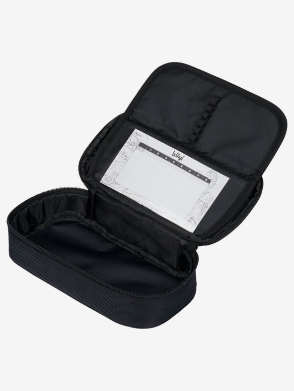 BAAGL  Set scuola nero - zaino, astuccio e borsa Baagl Skate Gold