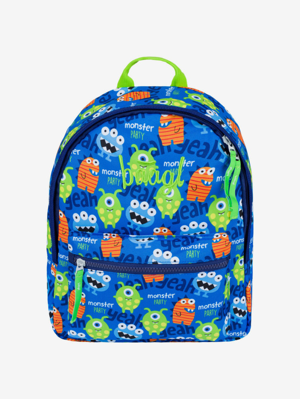 BAAGL  Zaino scuola dell'infanzia blu Baagl Monsters