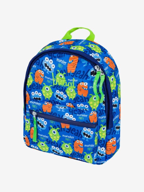 BAAGL  Zaino scuola dell'infanzia blu Baagl Monsters