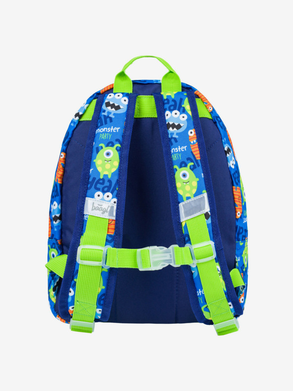 BAAGL  Zaino scuola dell'infanzia blu Baagl Monsters