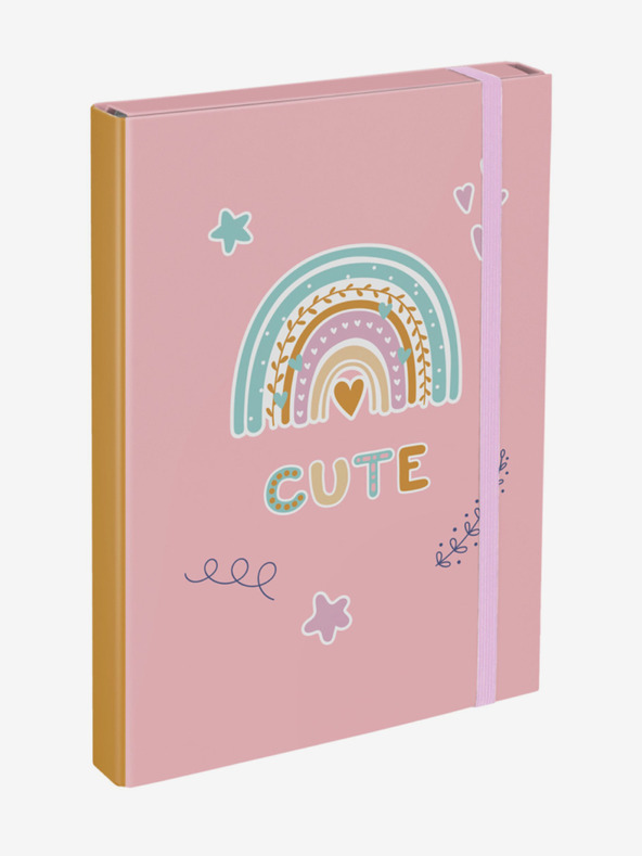 BAAGL  Copertine rosa per quaderni di scuola A4 Baagl Rainbow