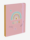 BAAGL  Copertine rosa per quaderni di scuola A4 Baagl Rainbow
