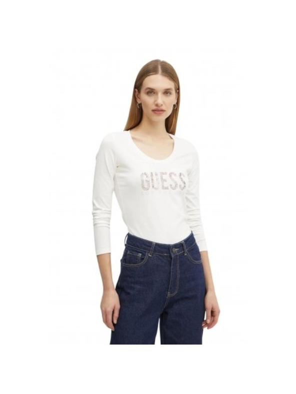 Guess Jeans T-shirt bianco Python da donna Guess jeans