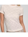 Guess Jeans T-shirt color crema con stampa Guess jeans