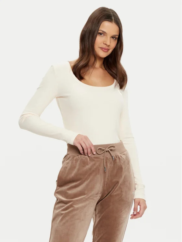 Guess Jeans Blusa Ecru bianca da donna Regular Fit Guess jeans