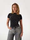 Guess Jeans T-shirt nero da donna con stampa Guess jeans