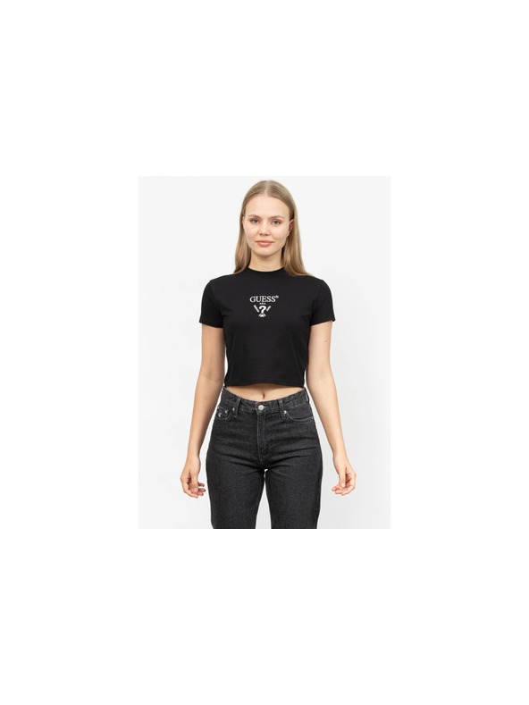 Guess Jeans Top corto nero da donna kcdh1 Guess jeans