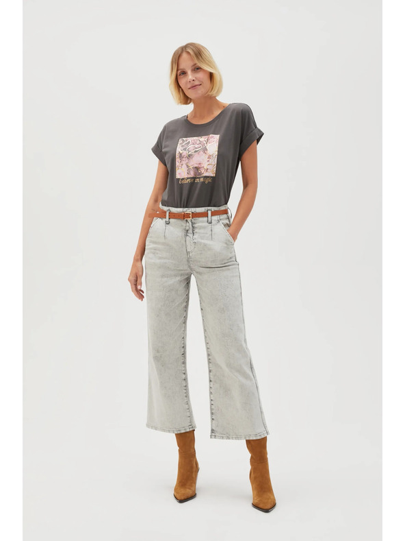 Moodo Jeans grigi da donna Moodo