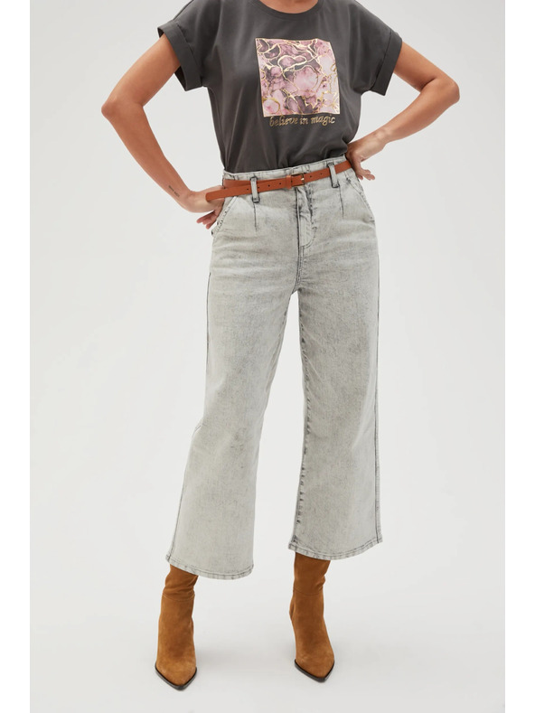 Moodo Jeans grigi da donna Moodo