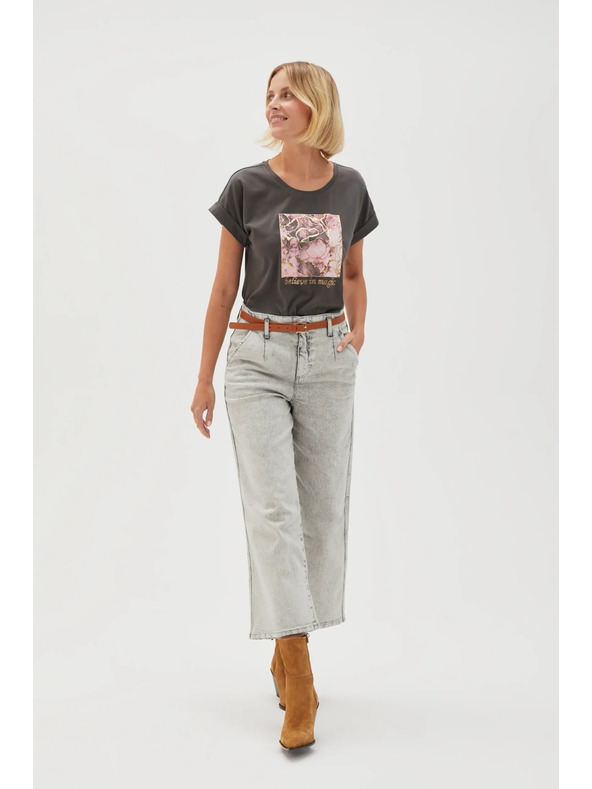 Moodo Jeans grigi da donna Moodo