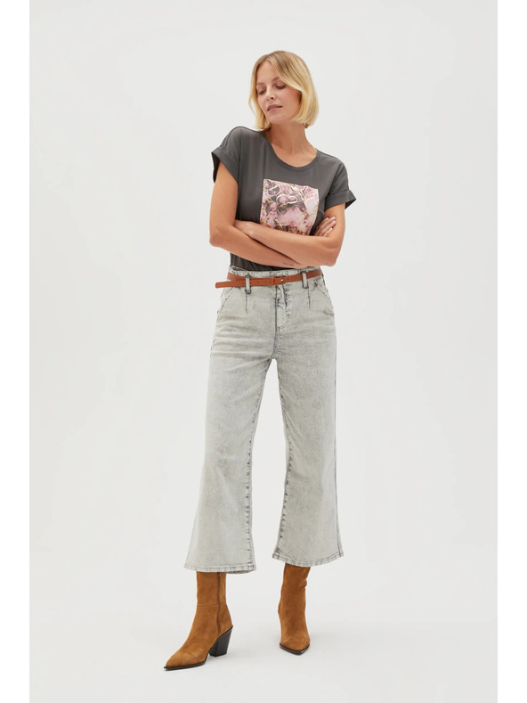 Moodo Jeans grigi da donna Moodo