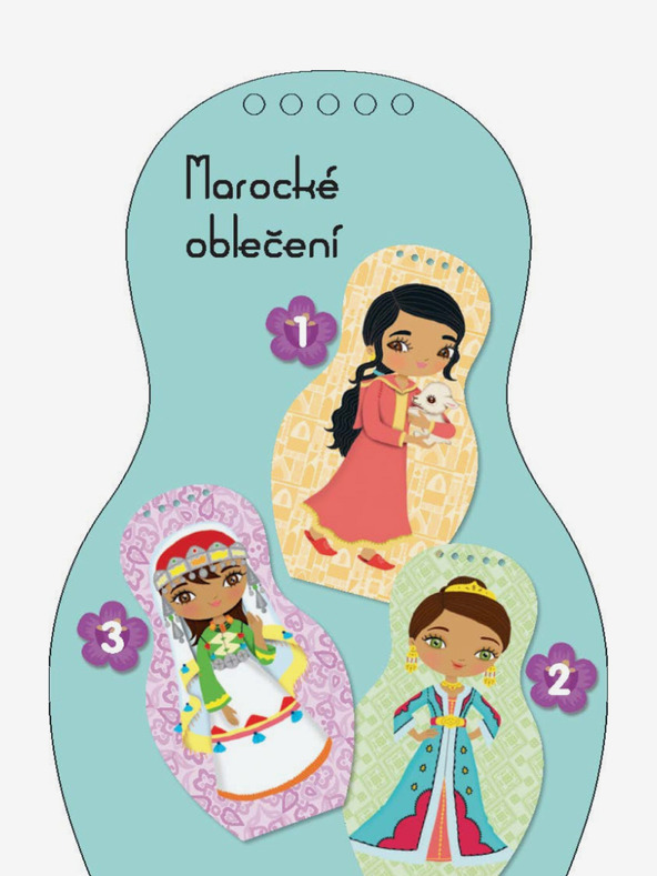 ELLA & MAX Vesti le bambole marocchine LOUNA - Libro da colorare
