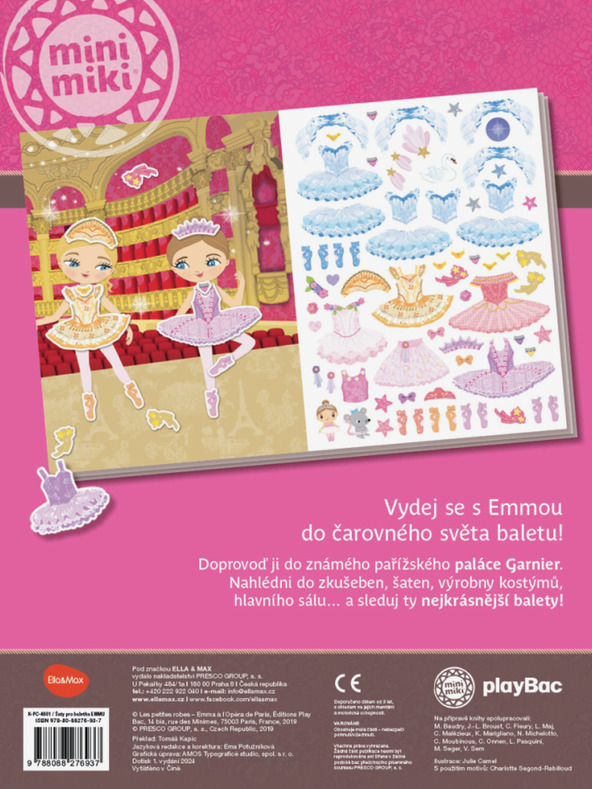 ELLA & MAX Vestito per EMMA la ballerina - Libro di adesivi