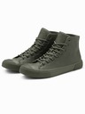 Ombre Clothing Sneakers alte da uomo con punta in gomma Ombre Clothing