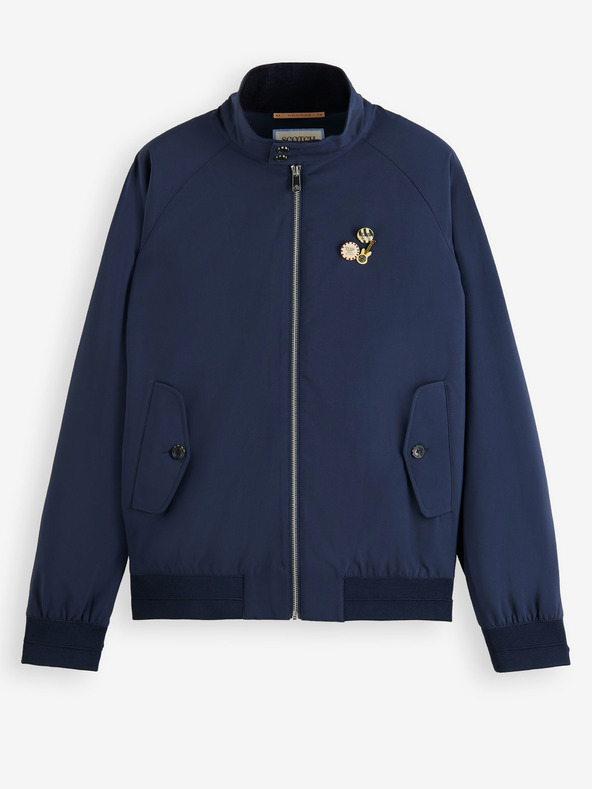 Scotch & Soda Giacca softshell Scotch & Soda Classic Harrington blu scuro da uomo