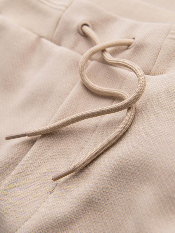 Ombre Clothing Pantaloncini da ginnastica da uomo in cotone BASIC beige Ombre Clothing