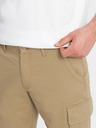 Ombre Clothing Pantaloncini cargo monocromatici da uomo con tasche cargo - sabbia V1 OM-SRCG-0133 Ombre Clothing