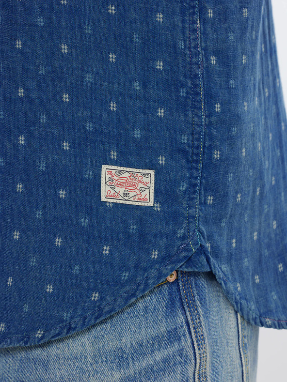 Scotch & Soda Camicia in denim blu da uomo Scotch & Soda