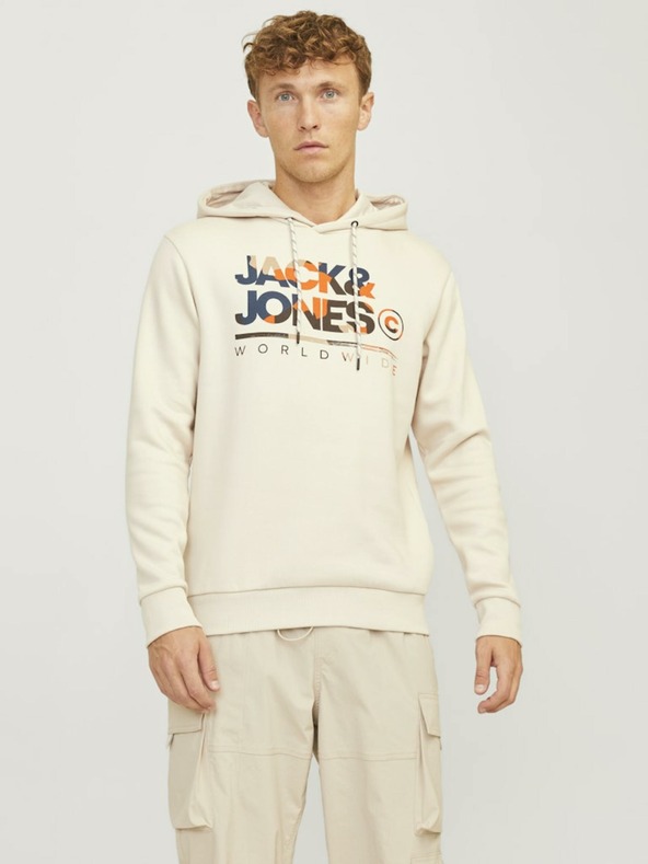 Jack & Jones Felpa con cappuccio beige Jack & Jones Uomo