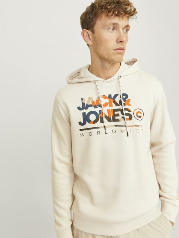 Jack & Jones Felpa con cappuccio beige Jack & Jones Uomo