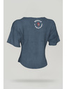 Nebbia Top in cotone lavato GOLDEN AGE 788 M, blu