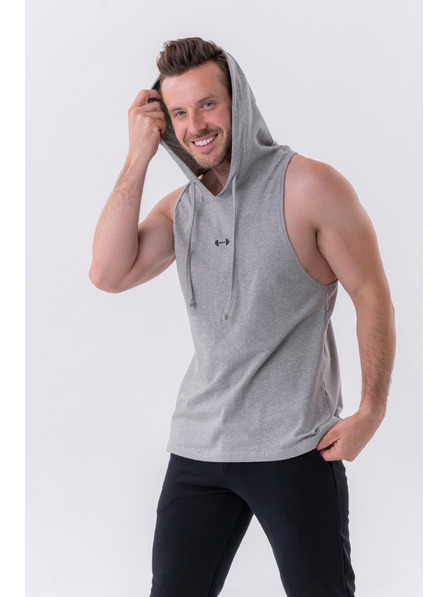 Nebbia 323 Canotta fitness con cappuccio Nebbia