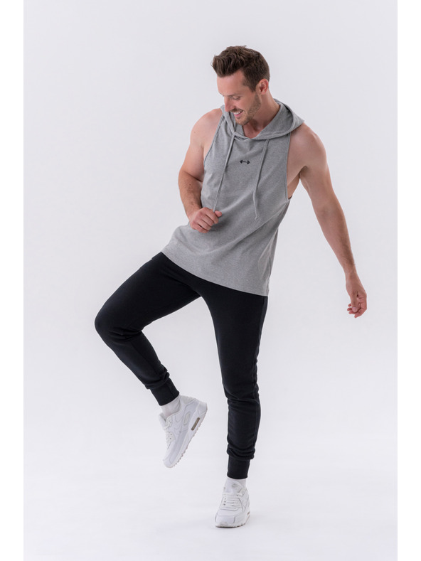 Nebbia 323 Canotta fitness con cappuccio Nebbia