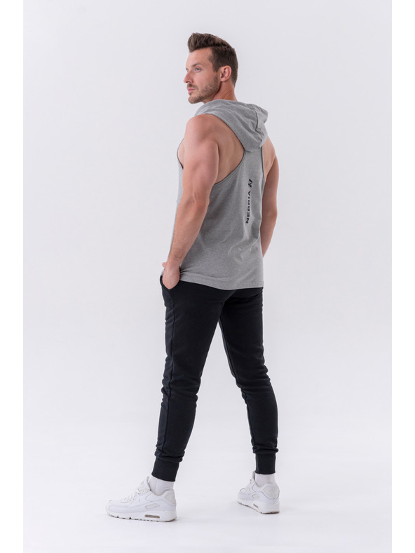 Nebbia 323 Canotta fitness con cappuccio Nebbia