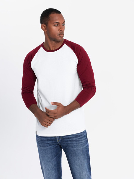 Ombre Clothing Maglietta a maniche lunghe stampata da uomo - Nero V1 OM-LSPT-0119 Ombre Clothing