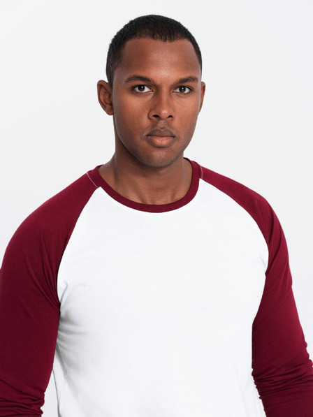 Ombre Clothing Maglietta a maniche lunghe stampata da uomo - Nero V1 OM-LSPT-0119 Ombre Clothing